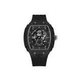 Black Case Black Dial Black Rubber Strap