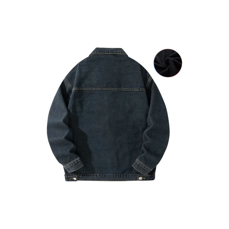 MIIRACER Denim Jackets Unisex Black-29