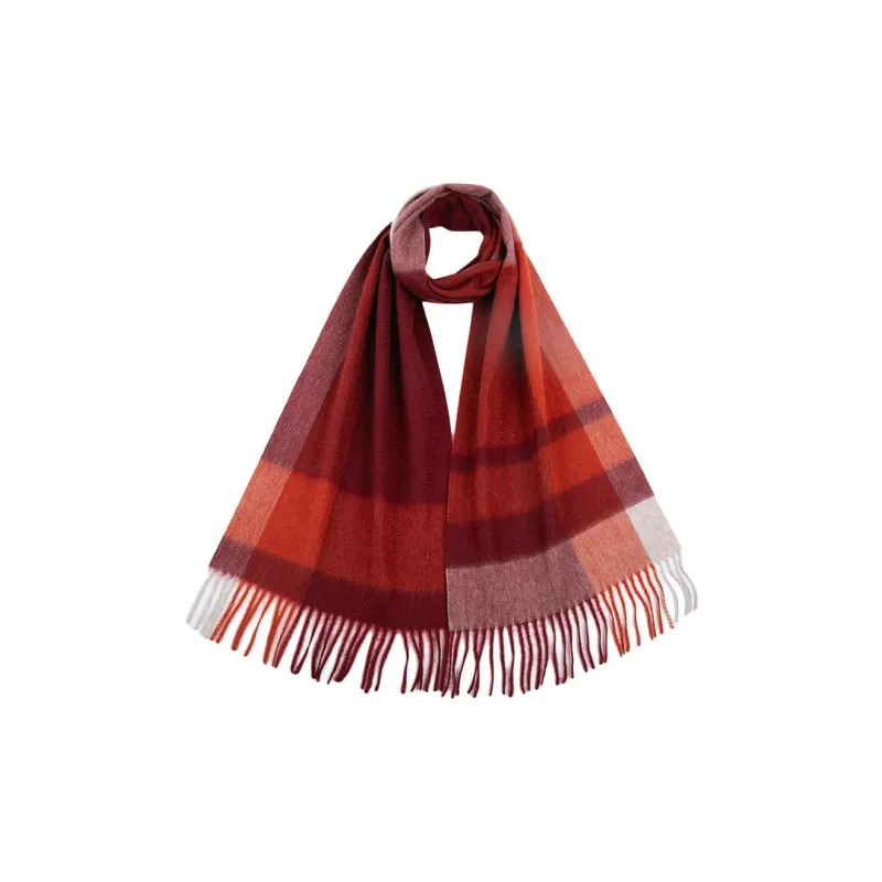 Red Bean 100% Cashmere Knit Scarves Women's-8