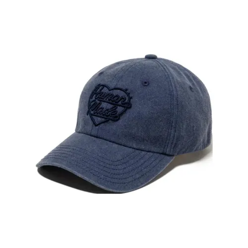 HUMAN MADE Cotton Baseball Caps Unisex Marine Blue