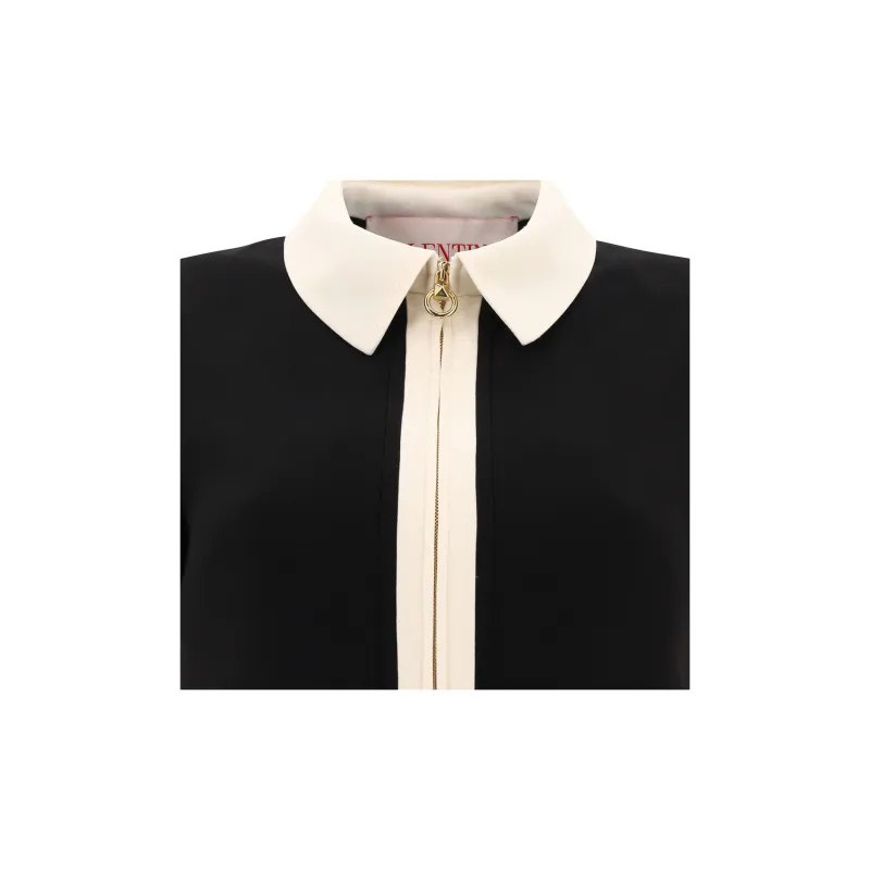 Valentino FW22 Short Sleeved Dresses Women's Black-2