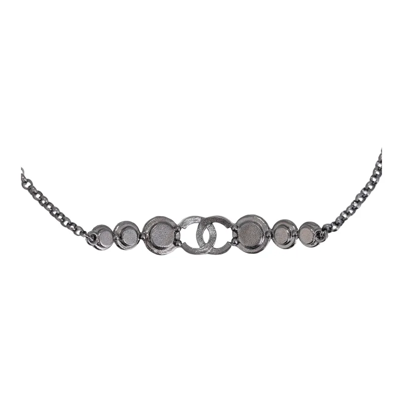 CHANEL Metal Necklaces Women's Silver-2