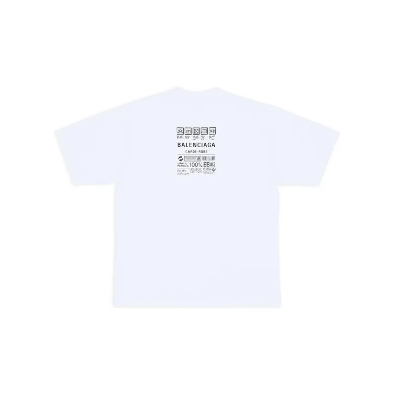 Balenciaga Men's Care Label Medium Fit T Shirt-1