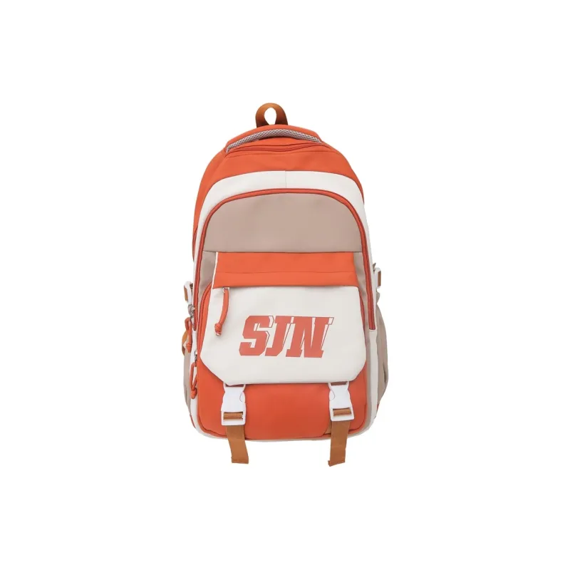 Gerlanx Nylon Backpack Large Size Unisex Black Blue With Red With Pink/Brown With Khaki-0