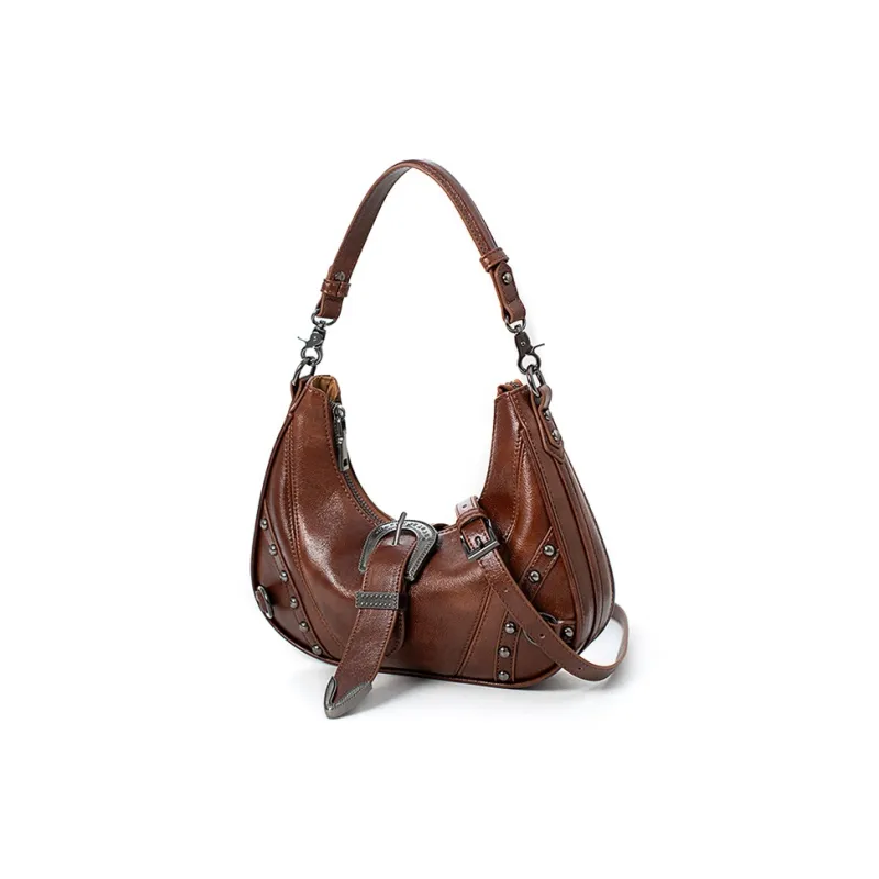 Vigno Synthetic Leather Shoulder Bag Handbag Regular Women's Red/Coffee-23