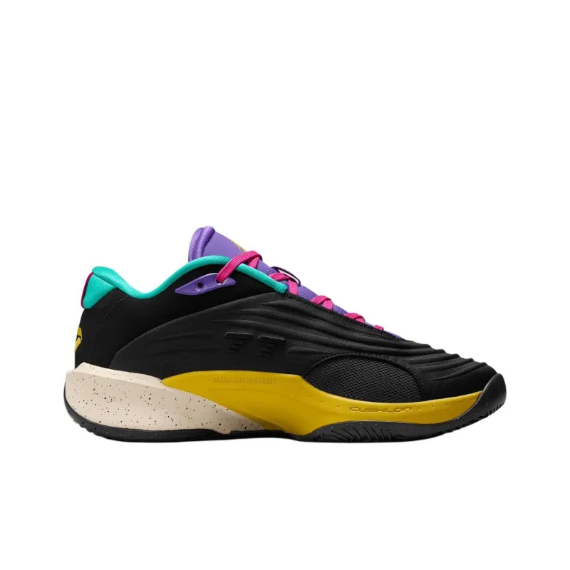 Jordan Luka 3 Anti-Slip Wear-Resistant Low-Top Basketball Shoes Unisex Black Purple-1