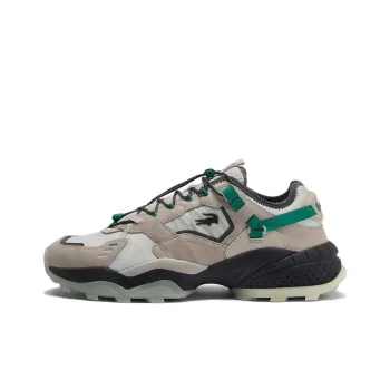 LACOSTE L-Guard Breaker Slip-Resistant Low-Top Casual Shoes Men's Beige Gray Green