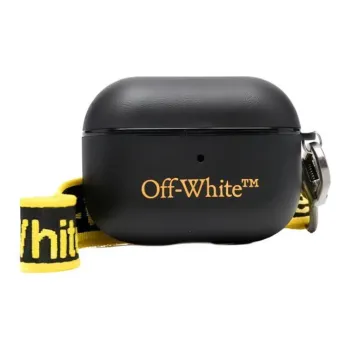OFF-WHITE Silicone AirPods Pro Protective Case Earphone Case Men's Black