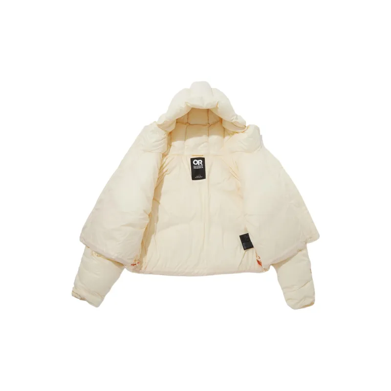 Outdoor Research Down Jacket Women's Cream-2