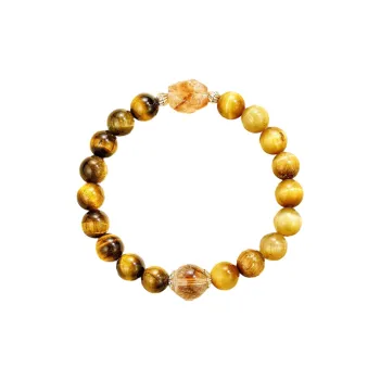 MAGICPOLE Tiger's Eye Stone Bracelets Unisex
