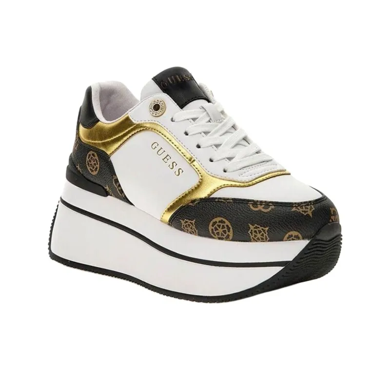 GUESS Camrio Low Top Skateboard Shoes Women's Gold-2