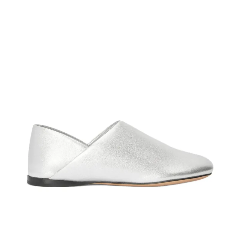LOEWE Petal Casual Single Shoes Women's Silver-1