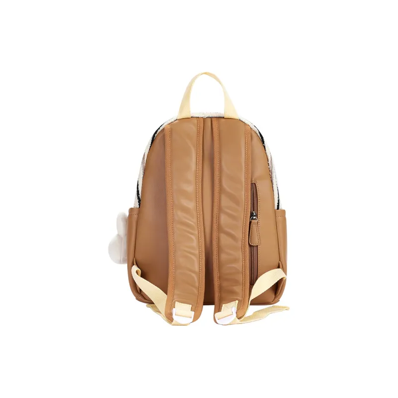 Miffy Fabric Backpack Large Size Women's Brown-4