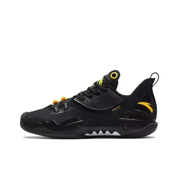 Anta Shock Wave 5 Cushioning Breathable Low Top Basketball Shoes Men's Black