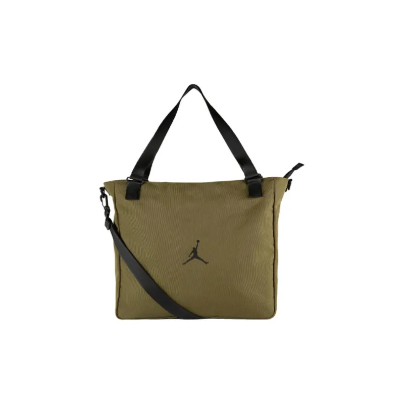 Jordan Canvas Tote Bag Shopping Bag Shoulder Bag Crossbody Bag Handbag Regular Unisex Army Green-0