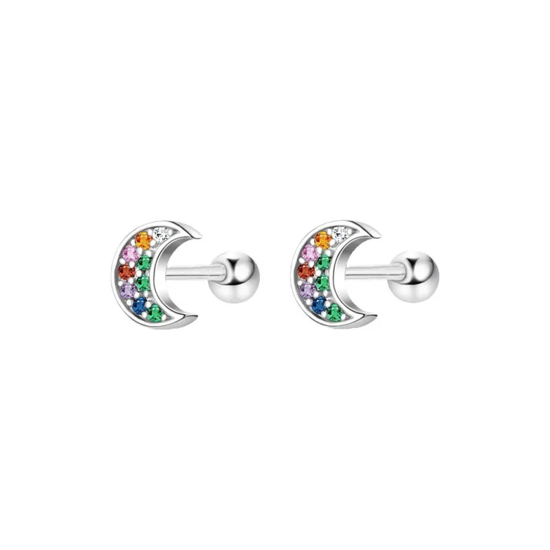 QIANFANGDAHUANGYE Alloy Stud Earrings Unisex-4