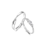 Mobius Couple Rings[Sterling Silver 999]