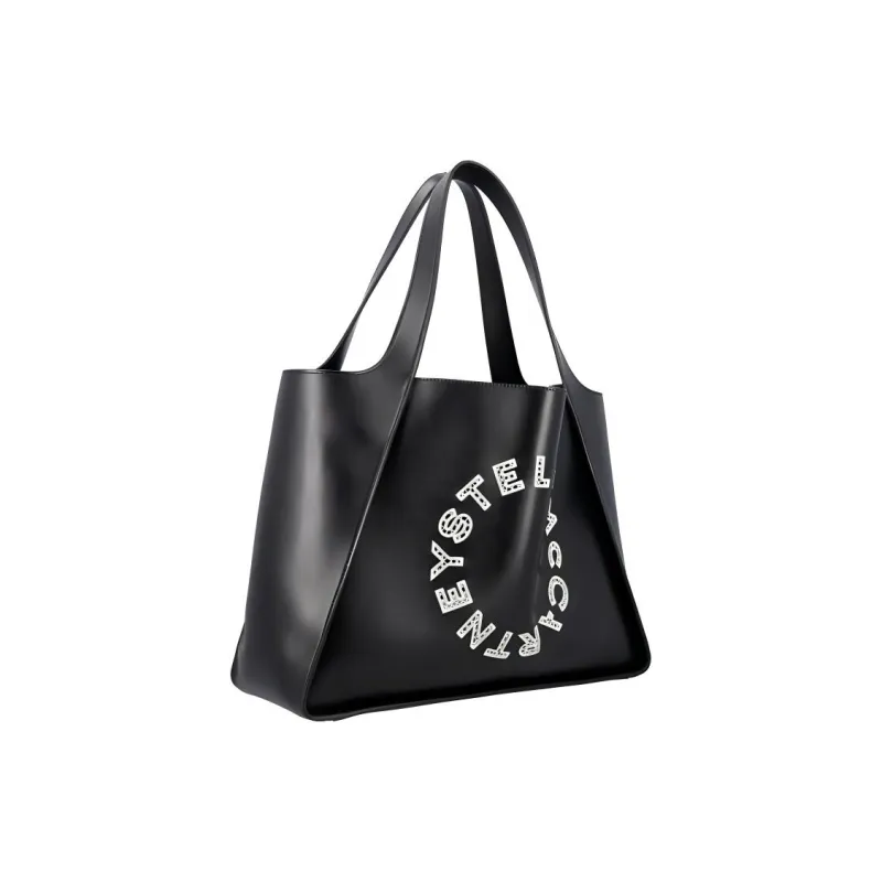 Stella McCartney Polyester Tote Bag, Shopping Bag, Handbag Women's Black-1