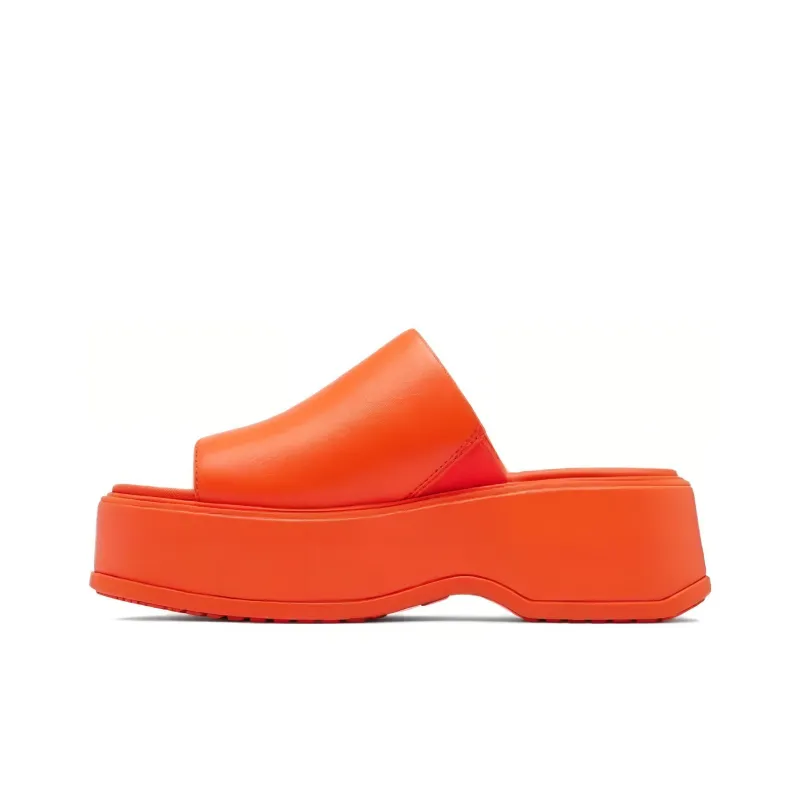 SOREL Rubber Sole Slip-Resistant Slide Slippers Women's Orange-0