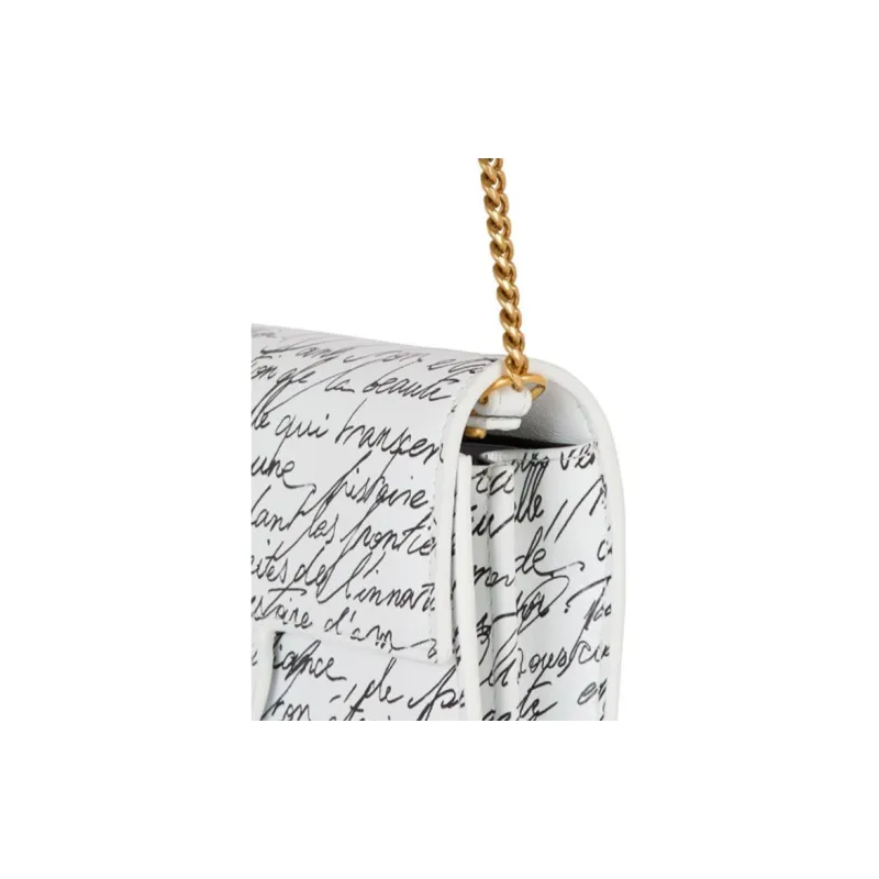 BALMAIN B BUZZ Calfskin Wallet Women's White-4