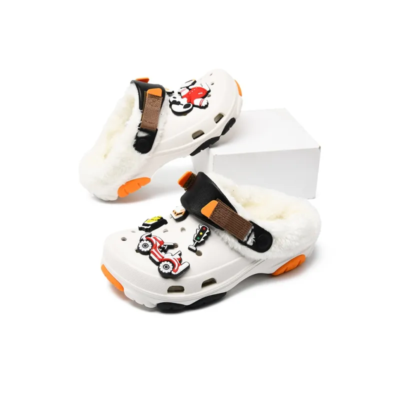 SNOOPY Clogs Unisex White Orange-3