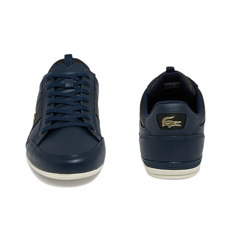 LACOSTE Chaymon Slip-Resistant Low-Top Skateboard Shoes Men's Blue Black-3