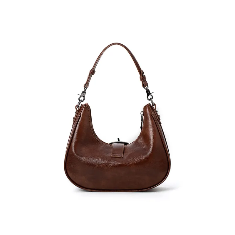 Vigno Synthetic Leather Shoulder Bag Handbag Regular Women's Red/Coffee-27
