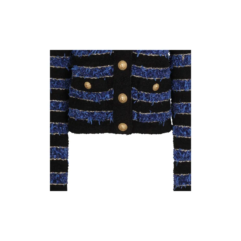 BALMAIN Jackets Women's Blue-5