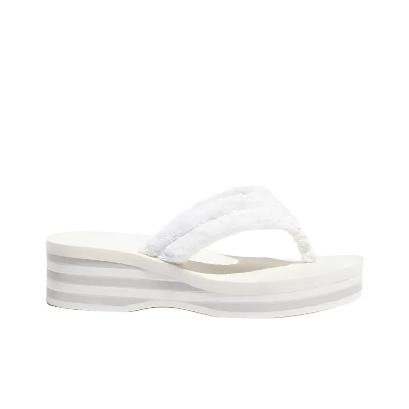 CHANEL Flip Flops Women's White-1