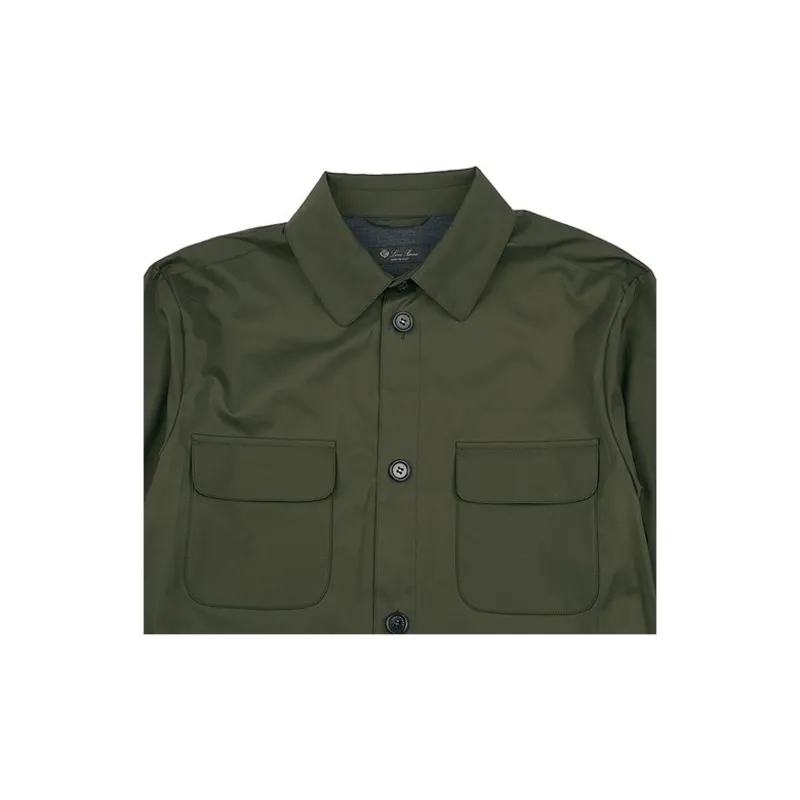 Loro Piana Shirt Men's Army Green-2