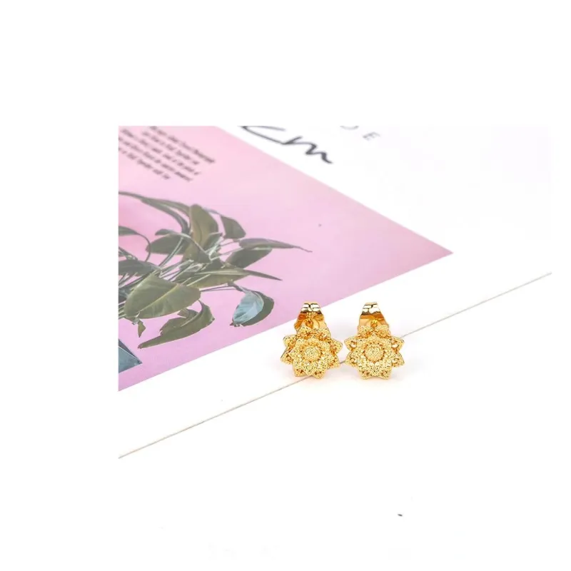 BLESSED BULLET Alloy Stud Earrings Women's Gold-3