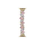 Pink Floral-Gold Button