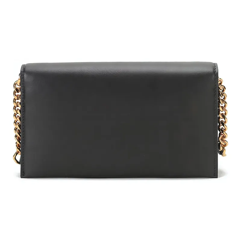 FERRAGAMO GANCINI Cow Leather Crossbody Bag, Shoulder Bag Mini Women's Black-3