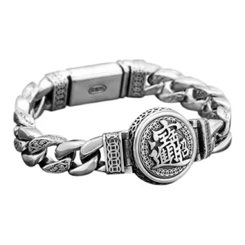 RURA S925 Silver Bracelets Men's Silver