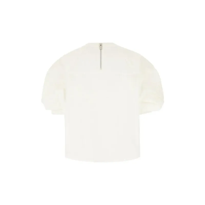 Sacai Puff sleeved Panelled Blouse-1