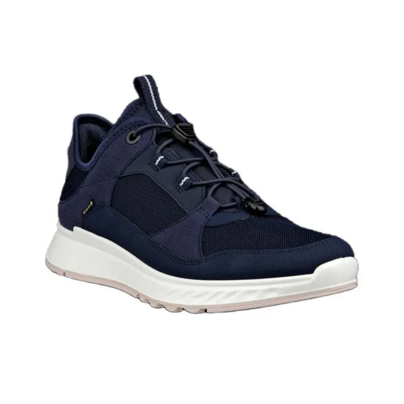 Ecco Exostride Wear Resistant Low Top Casual Shoes Women's Blue-3