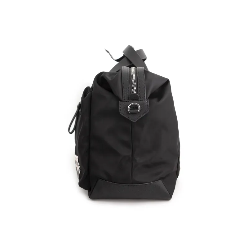 KARL LAGERFELD Top Grain Cow Leather Handbag Regular Unisex Black-3