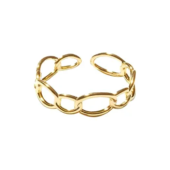 Primaute Brass 14K Gold-Plated Rings Unisex Gold