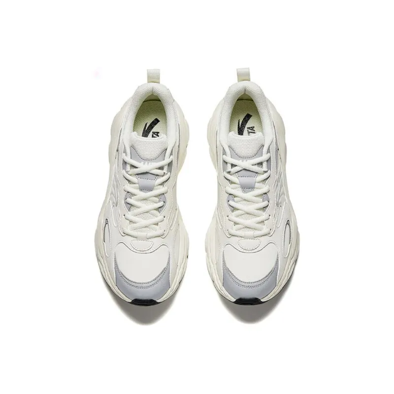 Anta Little Millennium Anti Slip Wear Resistant Low Top Casual Shoes Men's White Gray-2