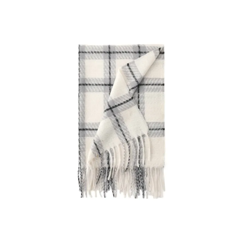 FREE RABBITⅡ Advanced Versatile Faux Cashmere Warm Scarf Shawl Dual Use Unisex-1