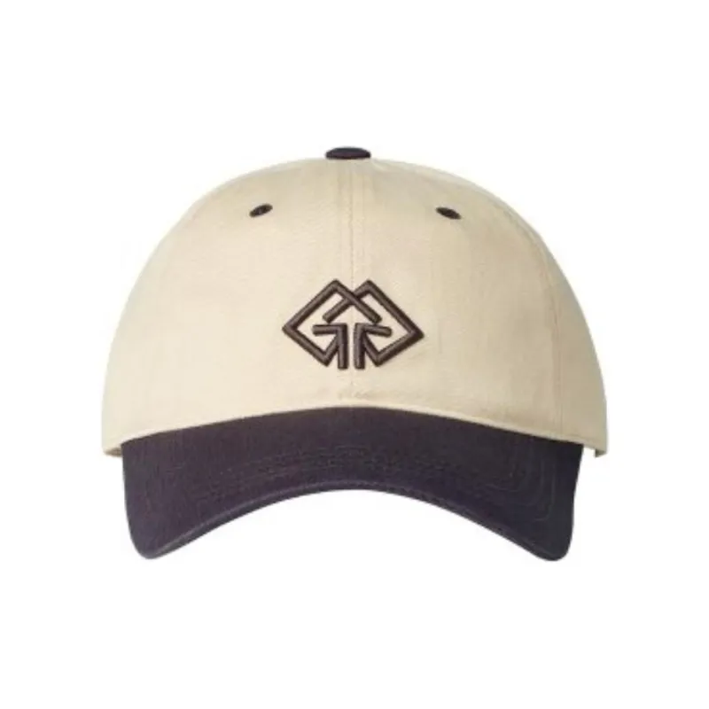 GRAIN DE BEAUTE Cotton Baseball Caps Unisex Ecru/Gray-1