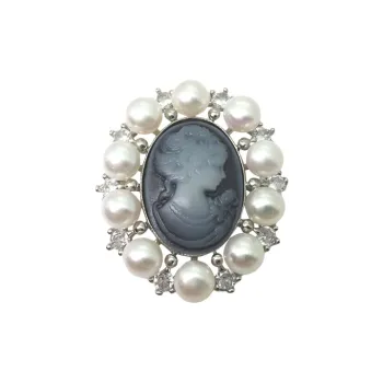 VERENA REINE Freshwater Pearl Brooches Unisex