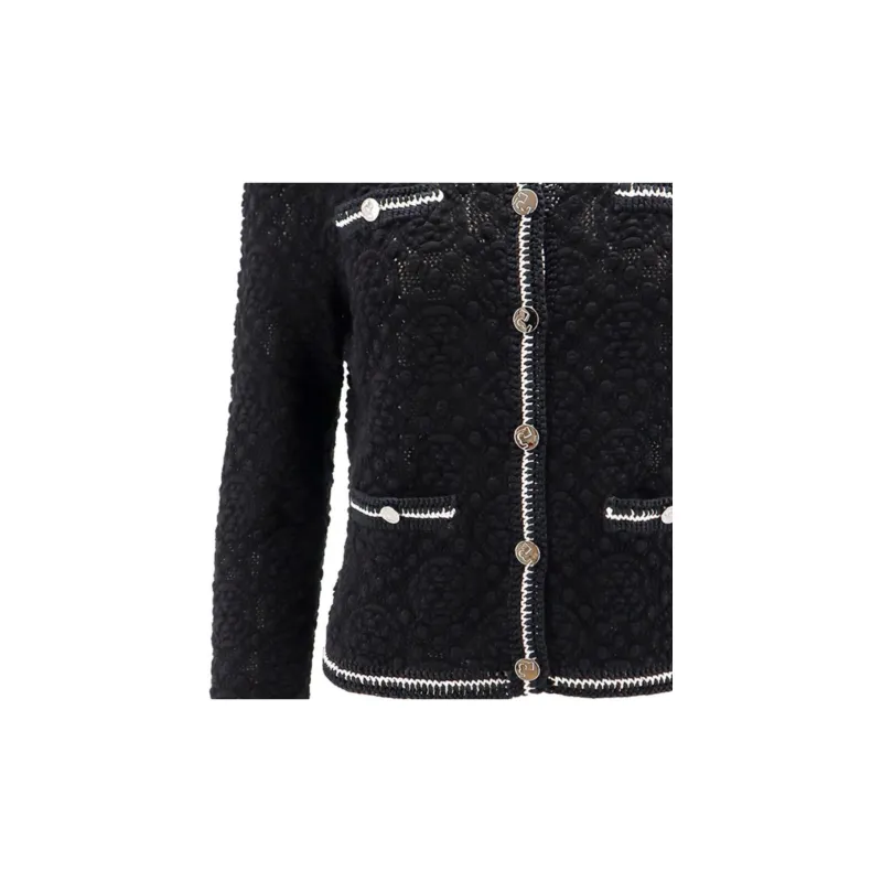 TORY BURCH Buttoned Embroidered Jacket-4