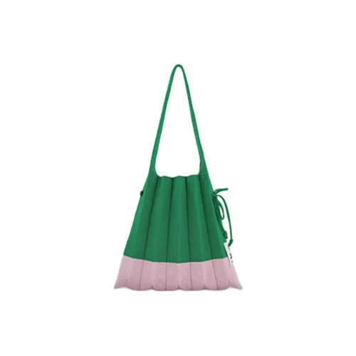 JOSEPH&STACEY Polyester One Shoulder Handbags Small Size Unisex Green & Pink
