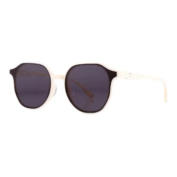 LAPIZ SENSIBLE. Acetate Oval Sunglasses Unisex White