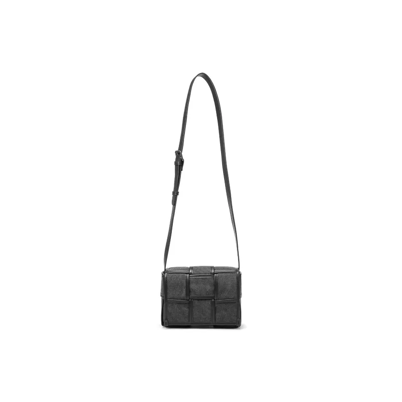Yawei Kuroda Canvas Canvas Bag Crossbody Bag Small Size Unisex Gray-6