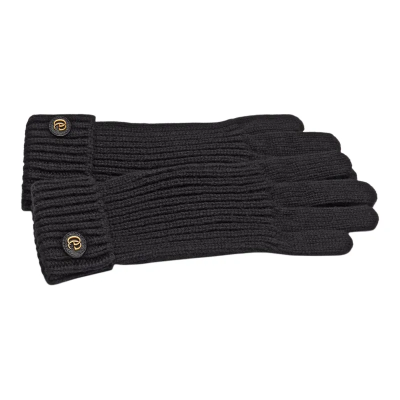 GUCCI Double G Rib Knit Gloves-2