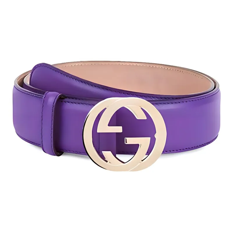 GUCCI Leather Belts Women's Purple-1