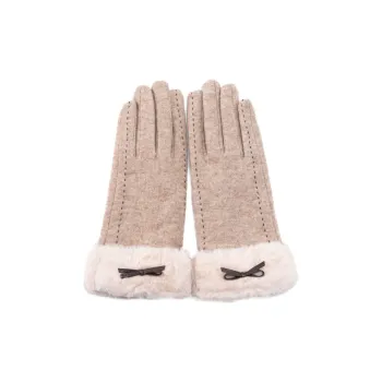 Fancet Studios Sheep Wool Knit Gloves Women's