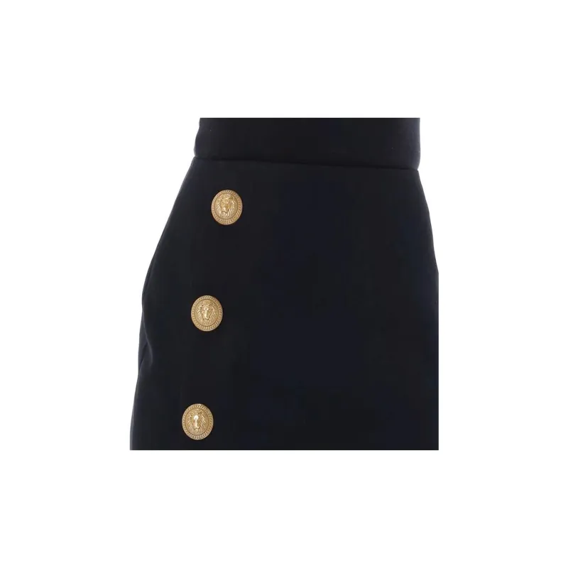 BALMAIN FW23 Casual Short Skirts Women's Black-3